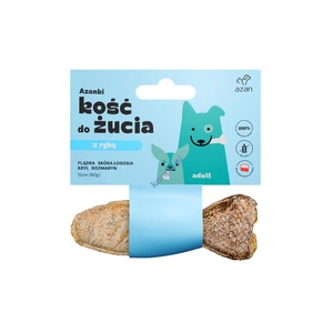 AZANKI Flounder os de mestecat pentru câini - pește 12 cm