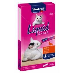 Vitakraft Cat Liquid-Snack cu rață 6x15g