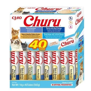 INABA Churu pentru pisici - mix de arome cu ton 40x14g