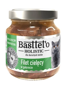 Basttet'o Fillet holistic de vițel în jeleu pentru pisici 130g