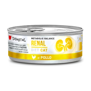 Disugual Hrană umedă pentru pisici Veterinary RENAL Pui (adult) 85g