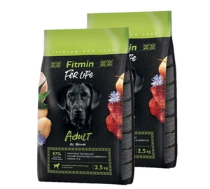 FITMIN Dog For Life Adult All Breeds 2x2,5 kg