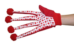 Mănușă de jucărie KERBL Till, roșu și alb, 33 cm