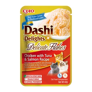 INABA Dashi Delights Delicate Flakes Chicken with Tuna & Salmon Recipe 40g