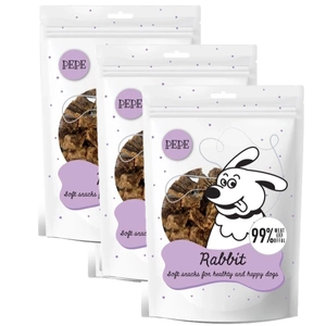 Pepe Mini Chunkies Hrană pentru animale de companie Iepure 3x80g