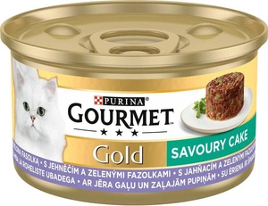 Purina Gourmet Gold Savoury Cake cu miel și fasole verde 85 g
