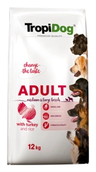 Tropidog Premium Adult Medium & Large Breed Turkey With Rice 12kg