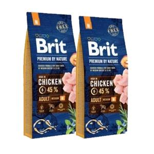 Brit Premium By Nature Adult M 2x8kg