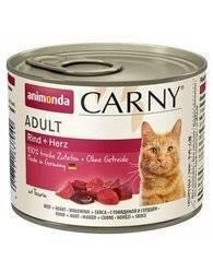 Animonda Cat Carny Adult Carne de vită și inimi 200 g
