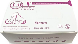 Lab-V Canine Parvovirus CPV Ag Test rapid pentru câini