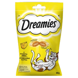 DREAMIES Gustări pentru pisici cu brânză 60 g