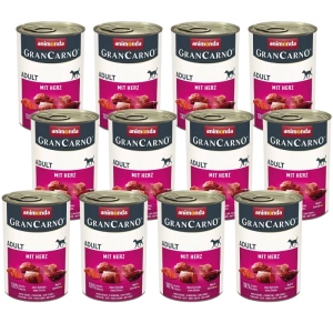 ANIMONDA GranCarno Adult Dog cu inimioare 12x400g