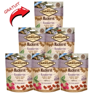 Carnilove Crunchy Snack, macrou și zmeură 200 g 5+1 GRATUIT!!!