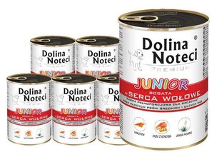 Dolina Noteci Premium Junior Bogat în inimioare de vită 12x400g