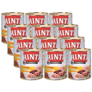 Rinti Kennerfleisch Huhn hrană umedă pentru câini – pui 12x800g