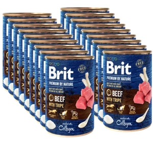Brit Premium by Nature Carne de vită cu tripe 18x400g