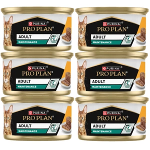 PRO PLAN Adult Pateu umed cu pui Hrană umedă pentru pisici 6x85 g