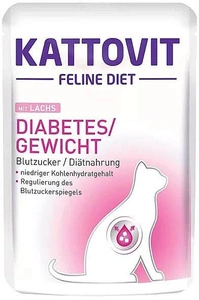 Kattovit Diabetes/Geating salmon 85g pliculeț