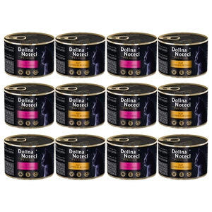 DOLINA NOTECI Premium pentru pisici, file Mix de arome 12x185g