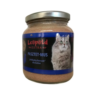 Leopold Pâté „Pui delicat” pentru pisici 300 g +10% gratuit (borcan)