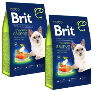 BRIT Cat Premium By Nature Somon sterilizat 2x1.5kg