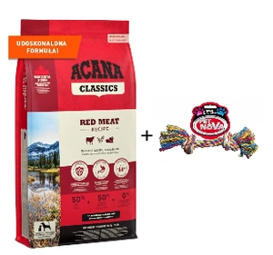 ACANA Red Meat Dog 14,5kg+Pet Nova Funie de bumbac 17cm