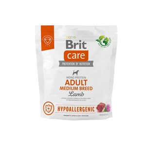 BRIT CARE Dog Hipoalergenic Adult Rase Mijlocii Miel 1kg