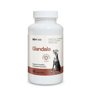Lab-v Glandala - Sprijin pentru buna funcționare a glandelor perianale și a tractului digestiv pentru câini 90 capsule