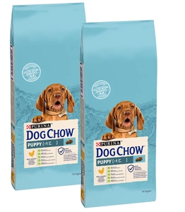 Purina Dog Chow Cățeluș cu pui 2x14kg