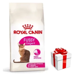 Hrană uscată ROYAL CANIN Fussy Exigent 10 kg pentru pisici adulte, mofturoase la mâncare + SURPRIZĂ PENTRU PISICĂ