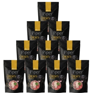 DOLINA NOTECI Piper pentru câini cu inimi de pui și spanac 10x500g