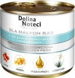 Dolina Noteci Premium Pentru câini de talie mică cu carne de vițel, roșii și paste 185g