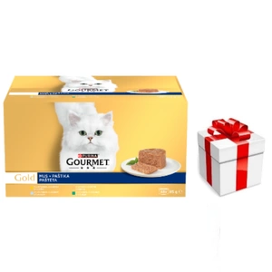 Purina Gourmet Gold Hrană pentru pisici 48 x 85 g + SURPRIZĂ PENTRU PISICA TA