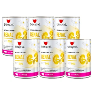 Disugual Hrană umedă pentru câini Veterinary RENAL Porc (adult) 6x400g