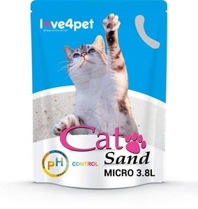 Litieră siliconică pentru pisici Cat Sand Micro - PH Control 3.8l