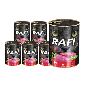 RAFI Cat Adult cu carne de vițel 12x400g
