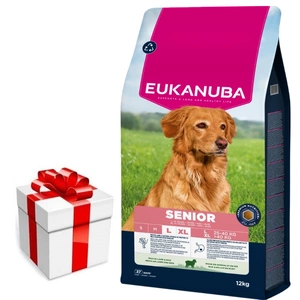 EUKANUBA Mature &amp; Senior Large Lamb &amp; Rice 12 kg + SURPRIZĂ PENTRU CÂINELE TĂU