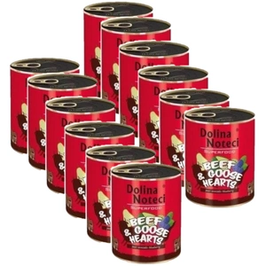 Noteć Valley Superfood Carne de vită cu inimi de gâscă 12x400g