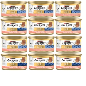 Purina Gourmet Gold mousse de somon 12x85g