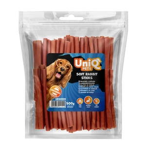 UNIQ PETS gustări pentru câini 500g Batoane de iepure