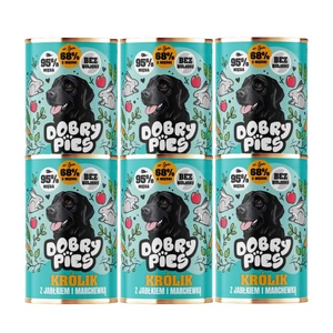 Dobry Pies  Iepure cu mere și morcov 6x400g