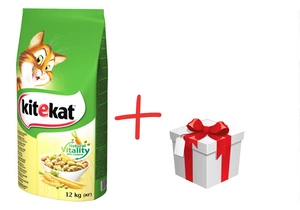 KITEKAT Hrană uscată pentru pisici cu pui și legume 12 kg + SURPRIZĂ PENTRU PISICA TA!!!