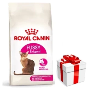 Hrană uscată ROYAL CANIN Fussy Exigent 2 kg pentru pisici adulte, mofturoase la mâncare + SURPRIZĂ PENTRU PISICĂ