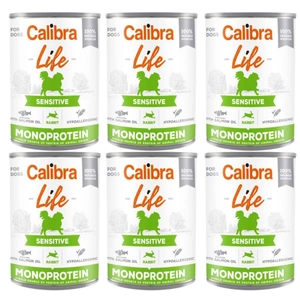 CALIBRA Dog Life Sensitive Iepure 6x400g
