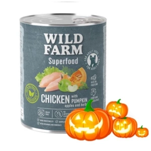 WILD FARM Superfood Chicken (pui cu dovleac, mere și ierburi) 800g hrană fără cereale pentru câini