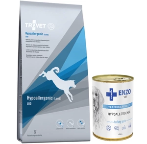 TROVET LRD Hypoallergenic - Miel (pentru câine) 10kg+ENZO VET Hypoallergenic diet cu curcan pentru câini 400g