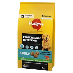 PEDIGREE® Adult Professional Nutrition 12 kg cu carne de vită și legume - hrană uscată completă pentru câini adulți de talie mare și medie