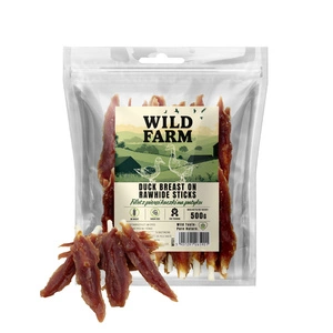 WILD FARM file de piept de rață pe un băț 500g tratament pentru câini