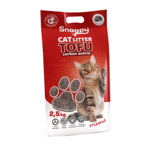 SNAPPY CAT LITTER TOFU biodegradabil cu cărbune activ 2,5 kg
