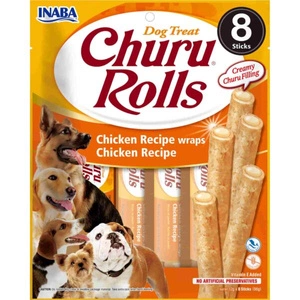 INABA Churu Rolls pentru câini Pui 8x12g